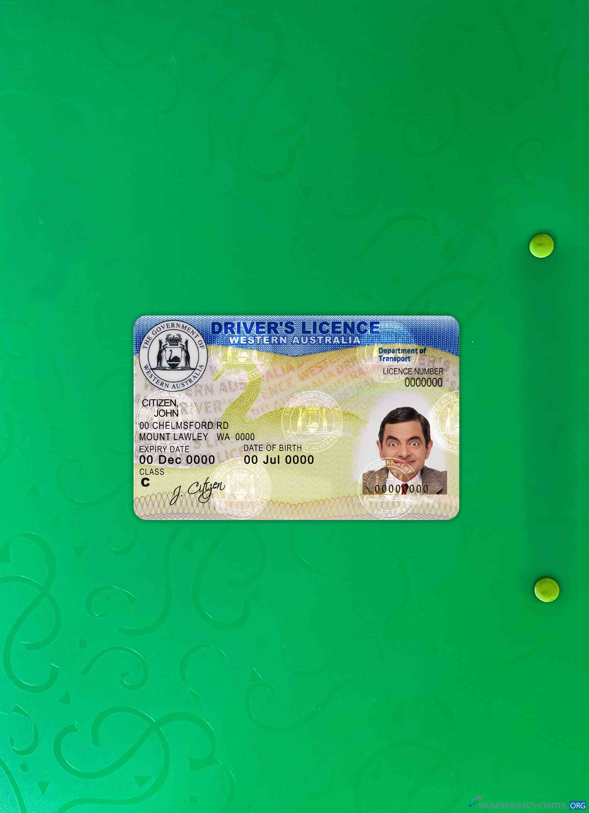 Download Western Australia DL photolook FRONT Photoshop template